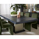Judson 100 X 46 inch Black / Warm Brass Dining Table